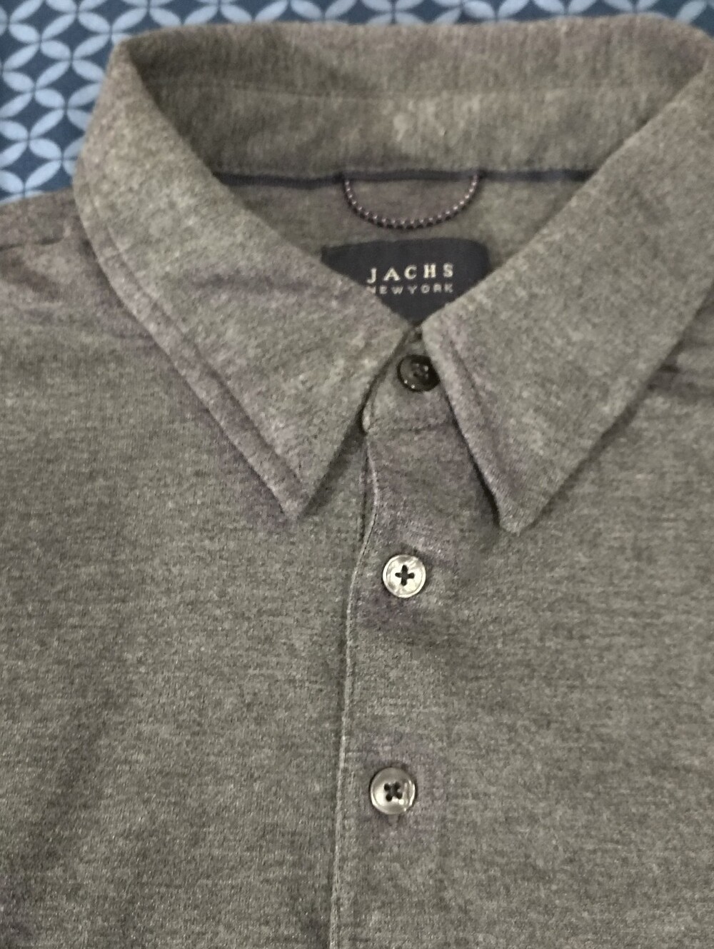 Jachs New York Gray Fleece Polo – Men’s Size Large - Picture 5 of 9